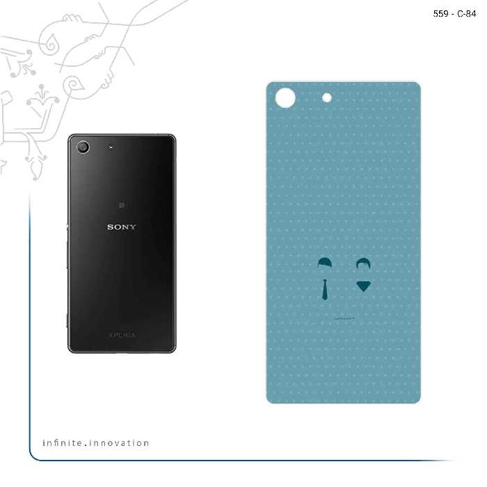 برچسب پوششی ماهوت مدل Minimal Miss and Mister مناسب برای گوشی موبایل سونی Xperia M5
