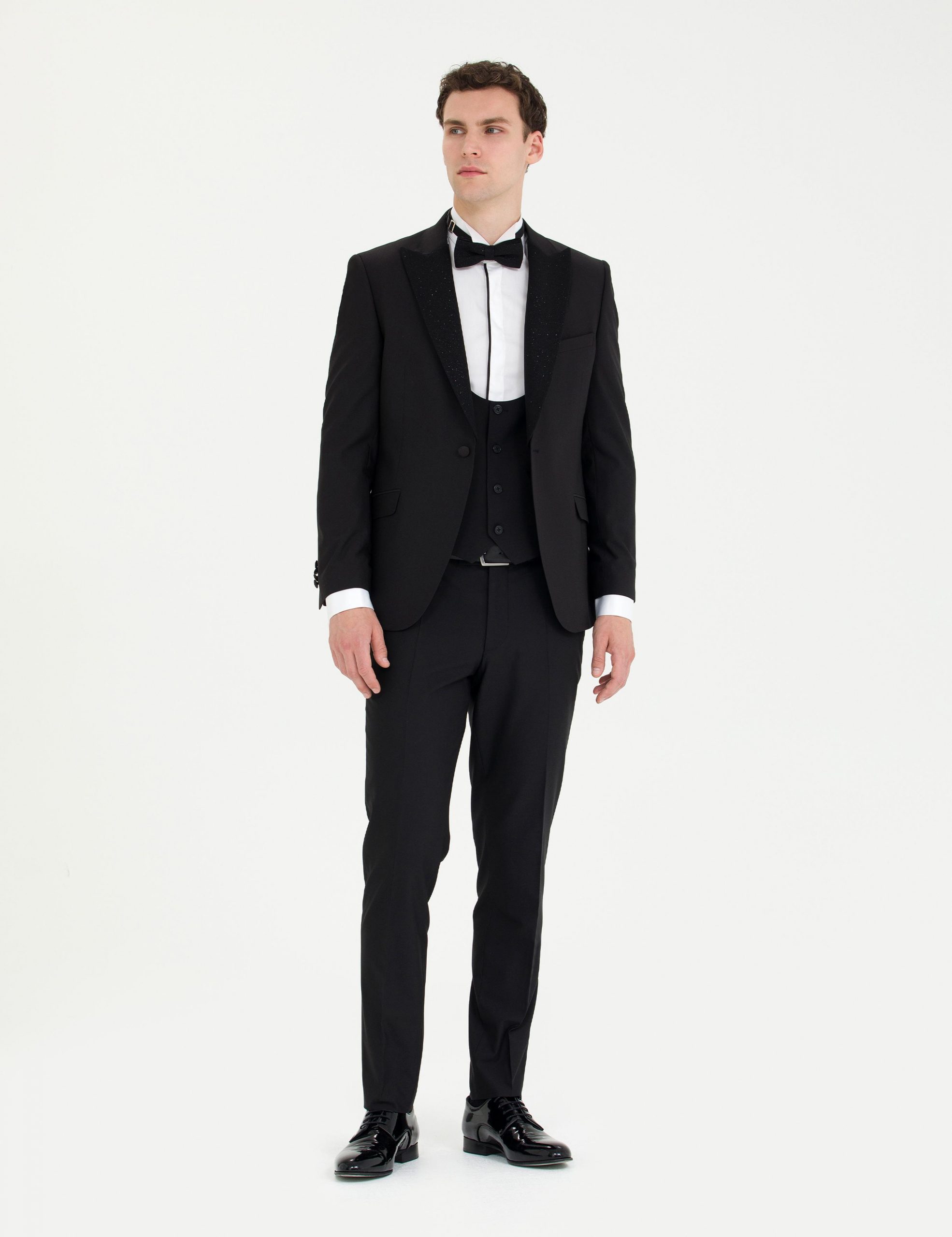 کت و شلوار مردانه مشکی پیرکاردین - فروشگاه لباس شهرمون