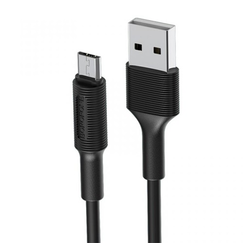 کابل تبدیل USB به MicroUSB بروفون مدل BX1 طول 1 متر