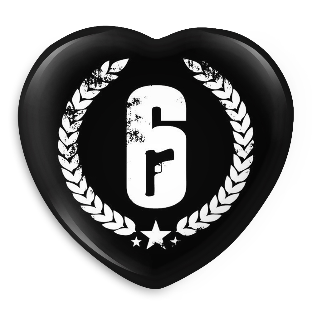 پیکسل خندالو طرح رینبو سیکس Rainbow Six مدل قلبی کد 10319