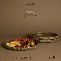 پلوخوری شیاردار زیتونی بی وی کی کد 455221 کالکشن اولن