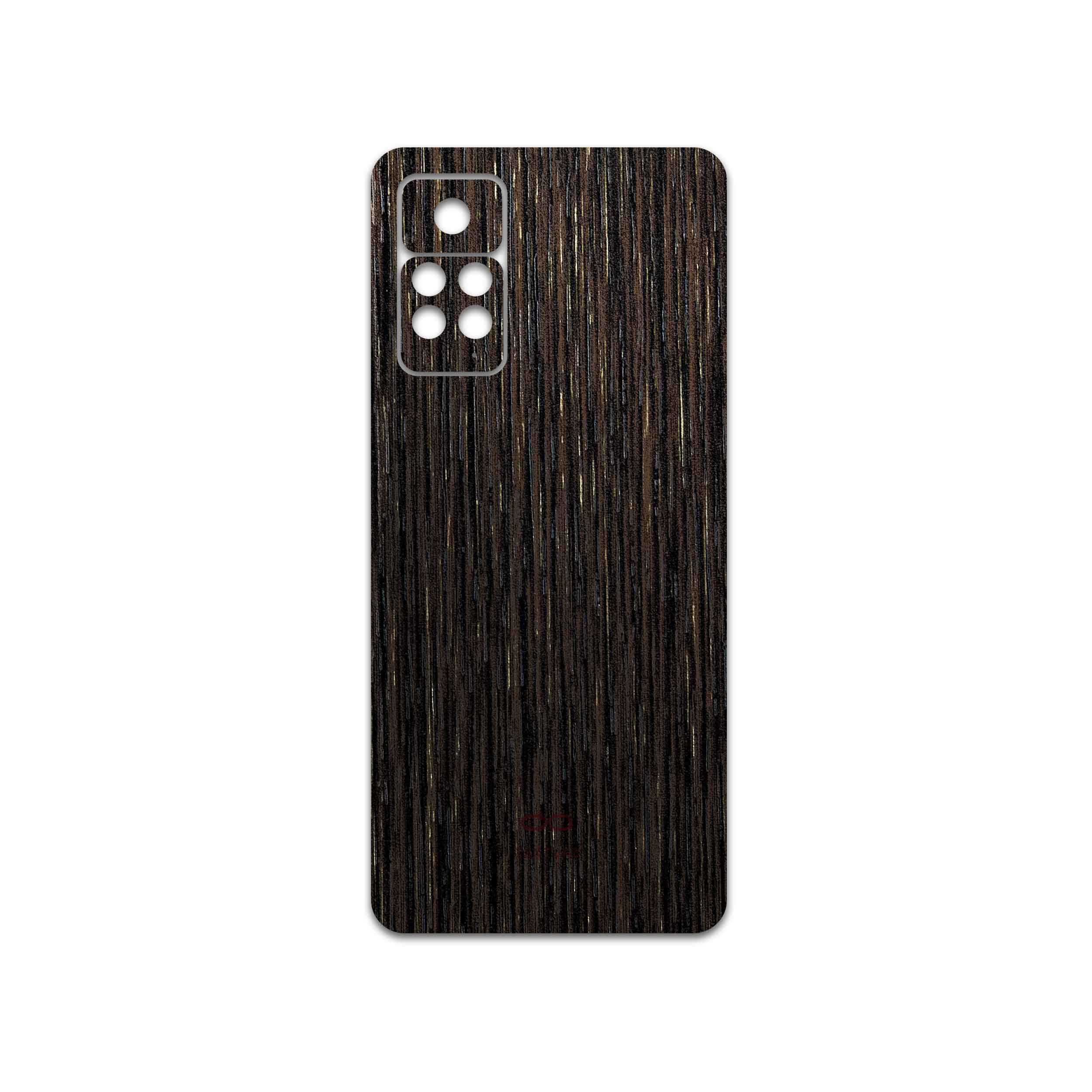 برچسب پوششی ماهوت مدل Dark-Gold-Stripes-Wood مناسب برای گوشی موبایل شیائومی Redmi Note 11 Pro 5G