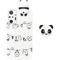 قاب فانتزی عروسکی پاندا رختی Panda Case مناسب برای گوشی Xiaomi Redmi Note 10 Pro مدل نیمه شفاف سه بعدی