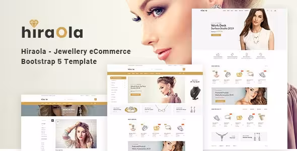 دانلود قالب Hiraola – Jewellery eCommerce Bootstrap 4 Template