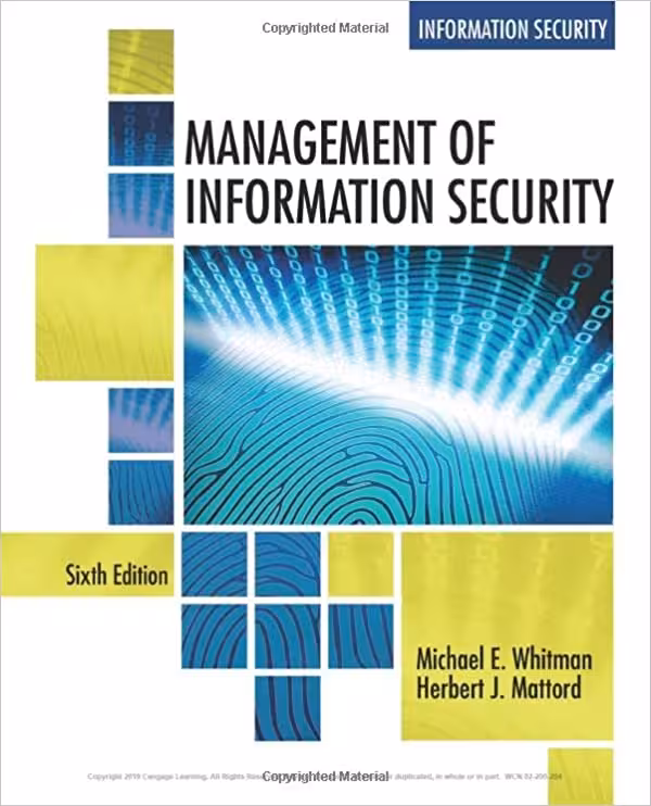 خرید و دانلود نسخه کامل کتاب Management of Information Security (6th Edition) - Pdf