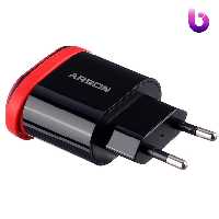 شارژر سیم وصل میکرو یو اس بی Arson AN-06   دو پورت USB