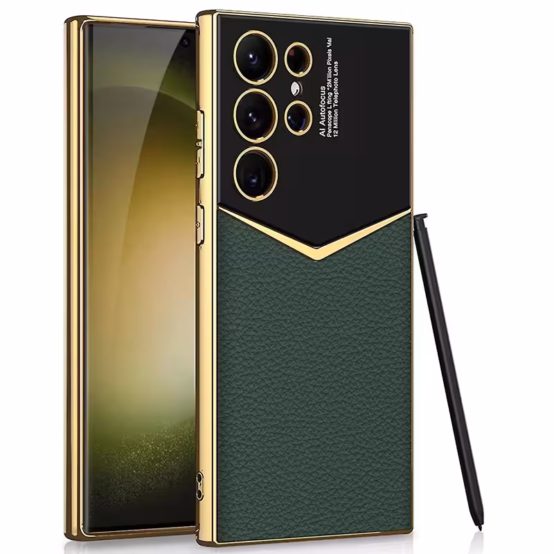 کاور چرمی مدل Star Lens مناسب برای گوشی Samsung Galaxy S23 Ultra