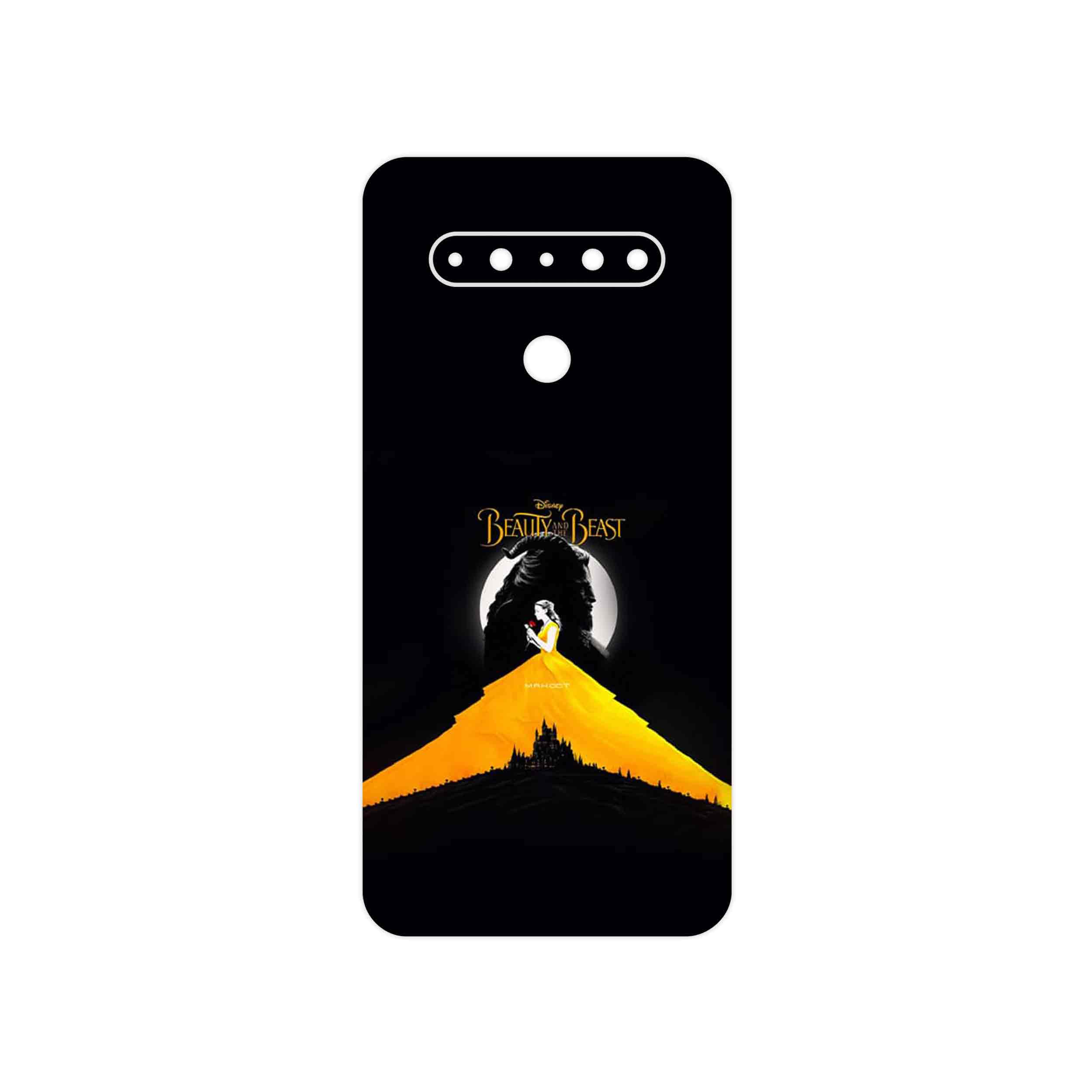 برچسب پوششی ماهوت مدل Beauty and the Beast مناسب برای گوشی موبایل ال جی K61