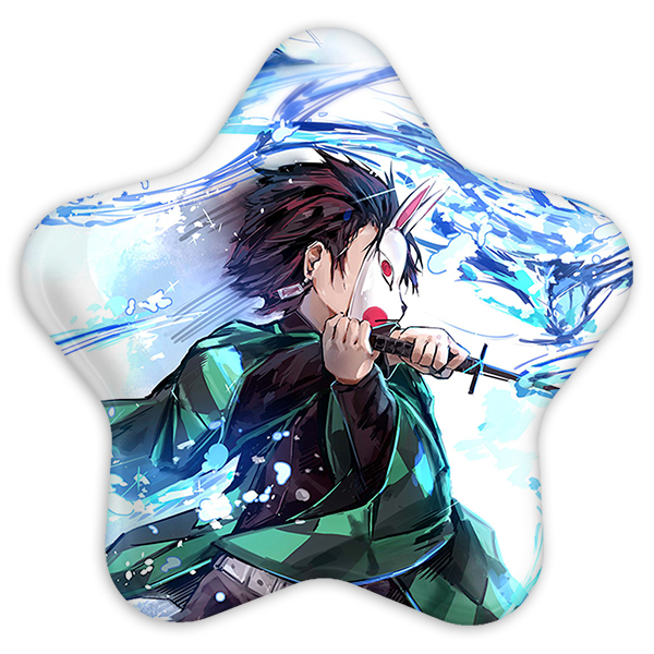 پیکسل خندالو طرح کامادو تانجیرو انیمه شیطان کش مدل ستاره ای کد 11482