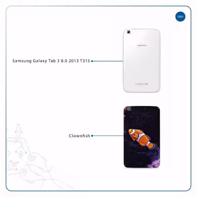 برچسب پوششی ماهوت مدل Clownfish مناسب برای تبلت سامسونگ Galaxy Tab 3 8.0 2013 T315