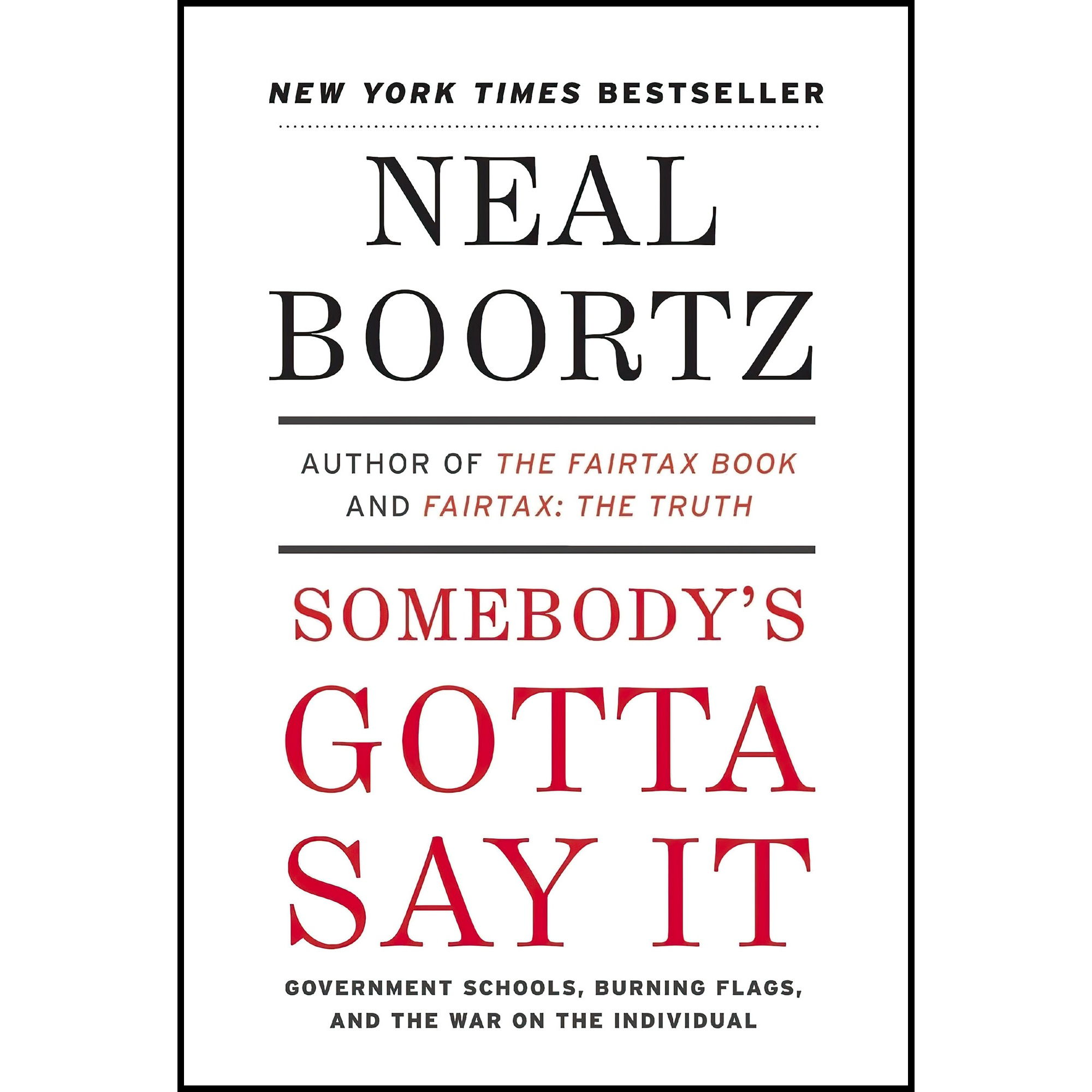 کتاب Somebodys Gotta Say It اثر Neal Boortz انتشارات William Morrow