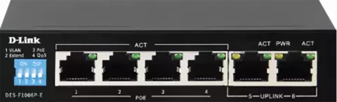 سوییچ 6 پورت D-Link مدل DES-F1006P-E