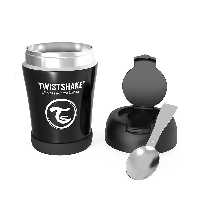 فلاسک غذا  6 ماه تویست شیک Twistshake ظرفیت 350 میلی لیتر مشکی