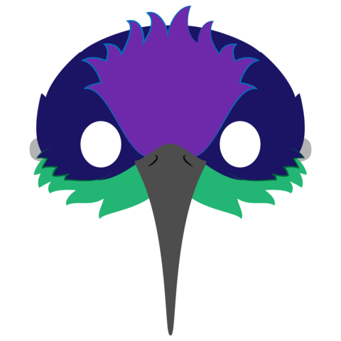 الگوی ساخت ماسک بازی،نقالی، تئاتر و قصه گوئی «مرغ مگس خوار»