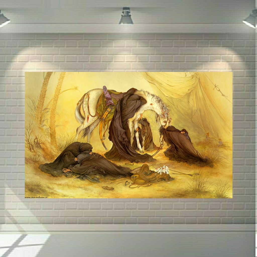 تابلو بوم طرح محرم مدل واقعه کربلا کد SDB112