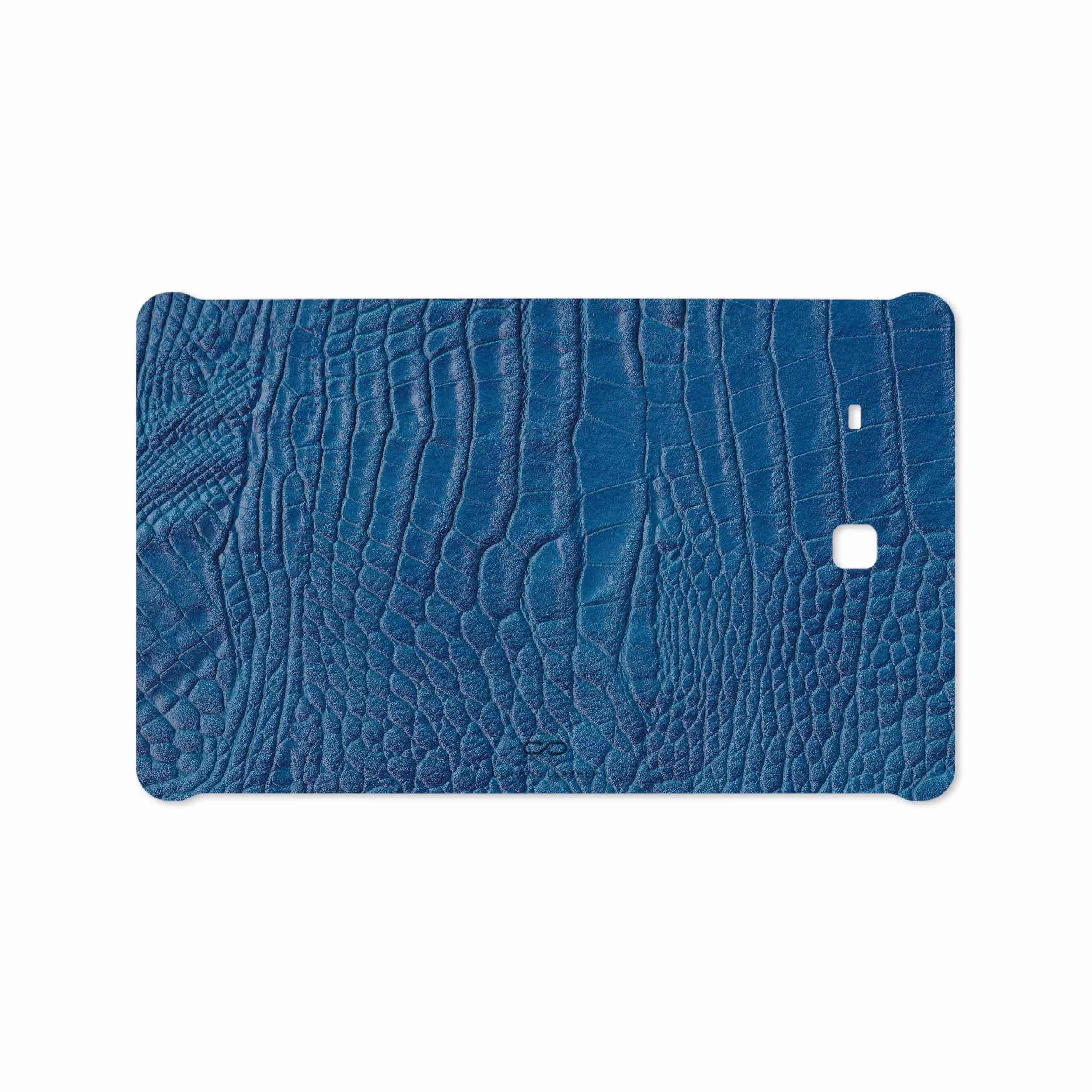 برچسب پوششی ماهوت مدل Blue-Crocodile-Leather مناسب برای تبلت سامسونگ Galaxy Tab E 9.6 2015 T561