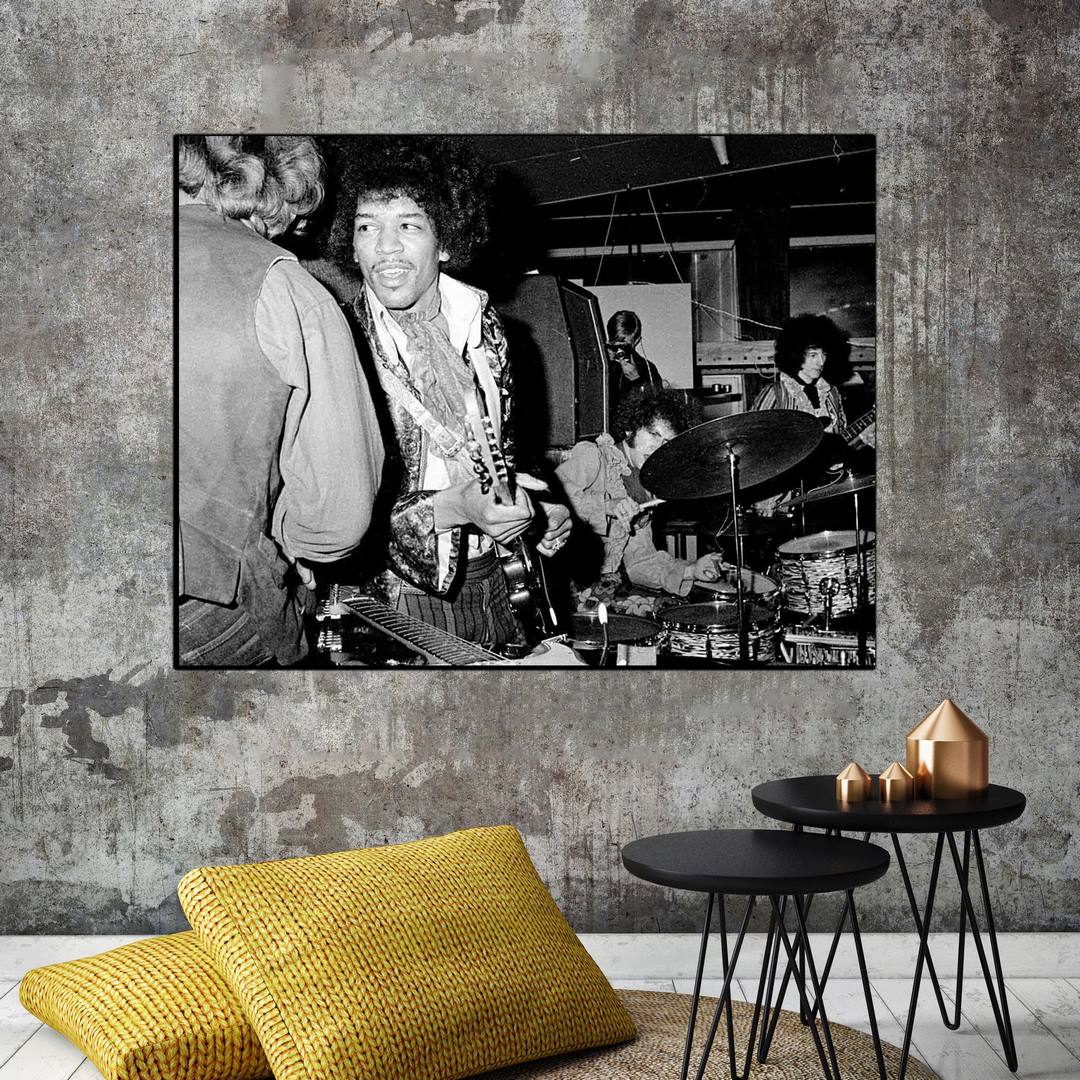 تابلو شاسی بکلیت طرح خواننده جیمی هندریکس مدل SH-S6349