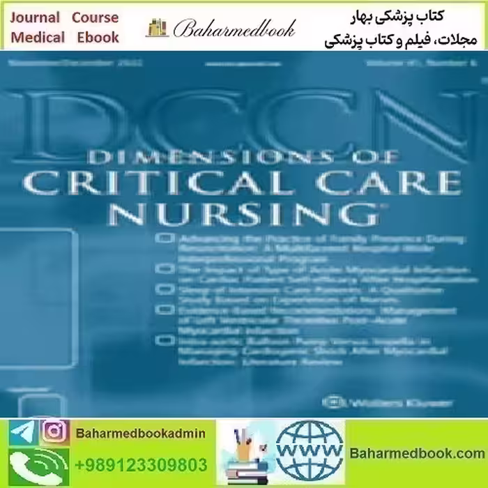 Dimensions of Critical Care Nursing Volume 41 1 to 6 2022