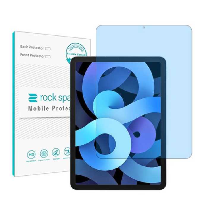 گلس تبلت اپل iPad Air 2020 مدل نانو هیدروژل آنتی بلو برند راک اسپیس کد 8942L