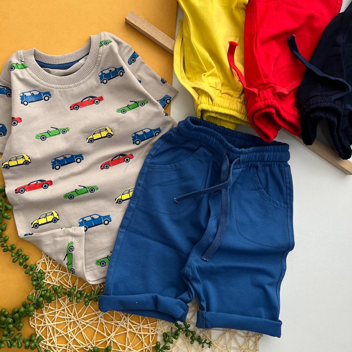 تیشرت شلوارک ماشین کوچولو