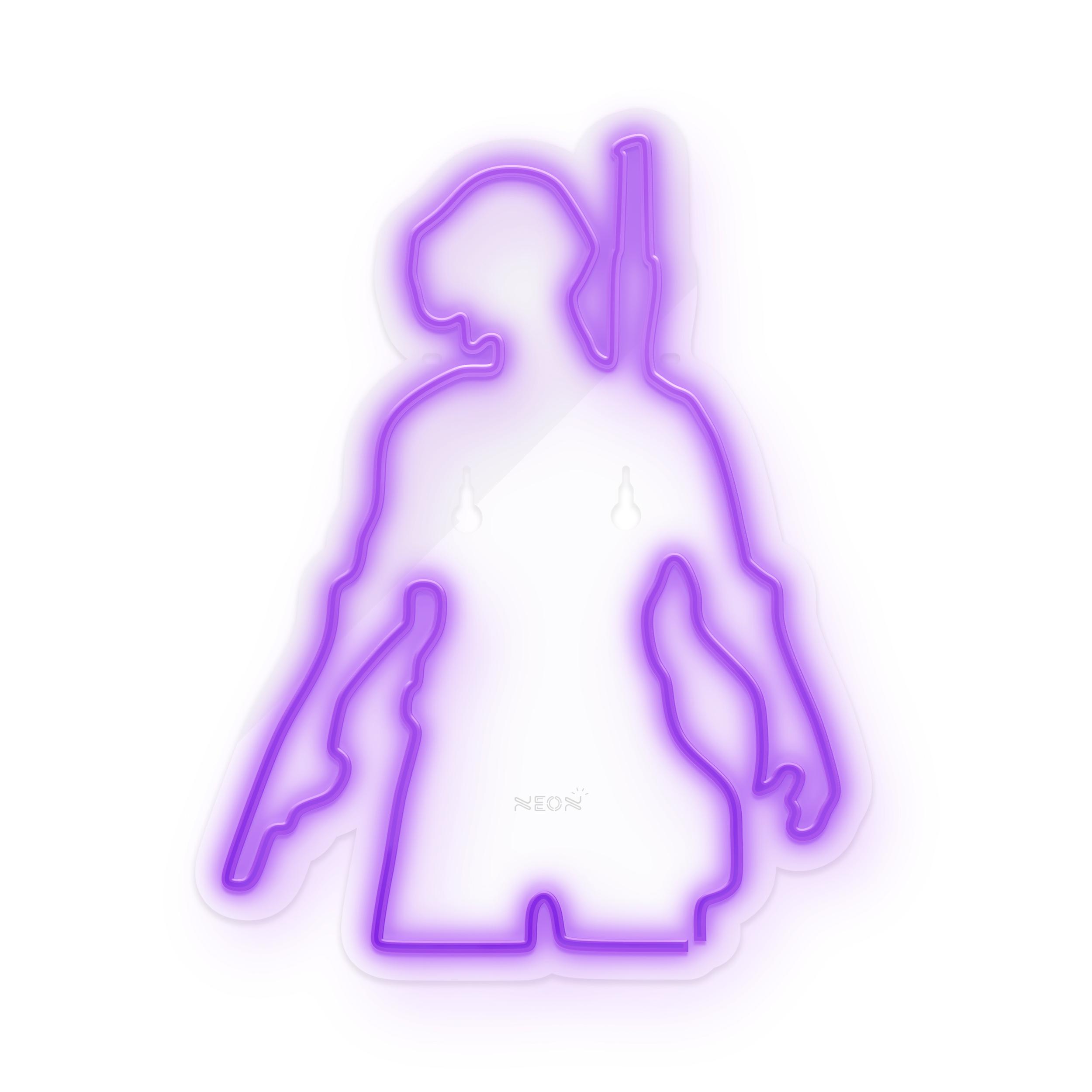 چراغ دیواری نئون دیزاین طرح Pubg-GL_PR