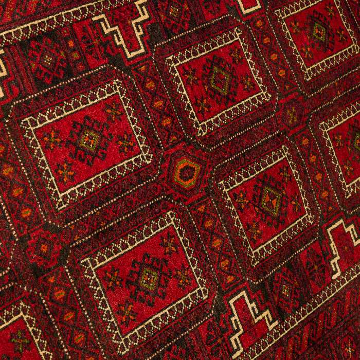 فرش دستبافت سه و نیم متری مدل نقشه بلوچ  کد 34.2917