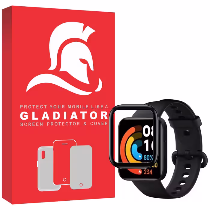 محافظ صفحه نمایش گلادیاتور مدل GWP1000 مناسب برای ساعت هوشمند شیایومی Redmi Watch 2