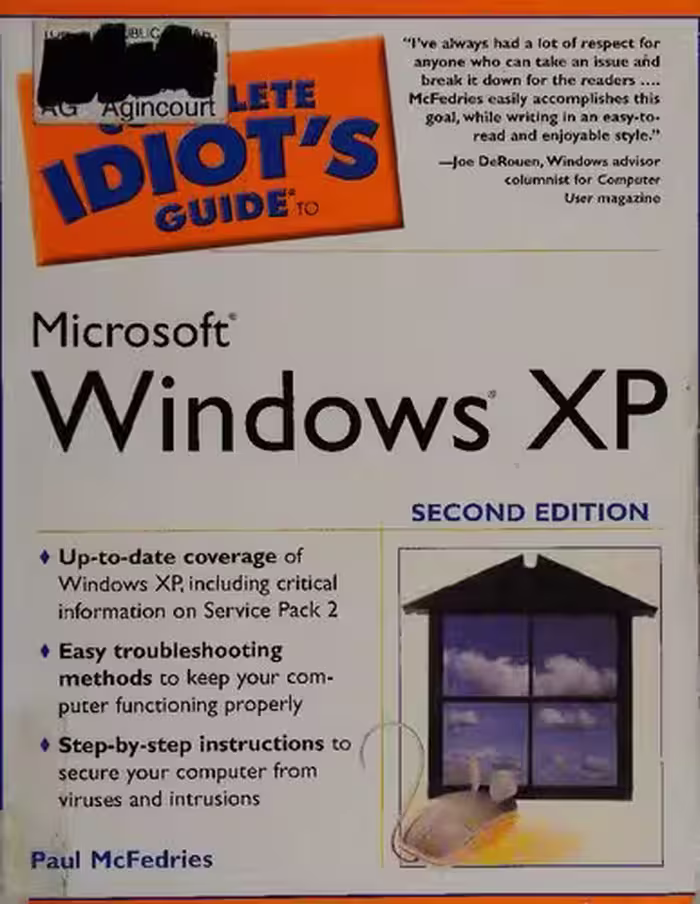 خرید و دانلود نسخه کامل کتاب The complete idiot's guide to Windows XP