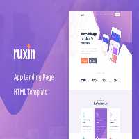 دانلود قالب HTML صفحه فرود Ruxin
