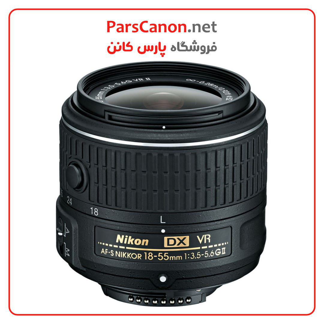 لنز نیکون Nikon AF-S DX NIKKOR 18-55mm f/3.5-5.6G VR II Lens