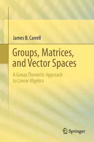 خرید و دانلود نسخه کامل کتاب Groups, Matrices, and Vector Spaces: A Group Theoretic Approach to Linear Algebra