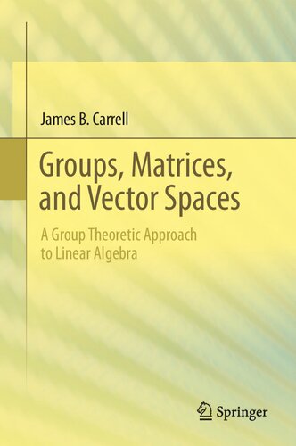 خرید و دانلود نسخه کامل کتاب Groups, Matrices, and Vector Spaces: A Group Theoretic Approach to Linear Algebra