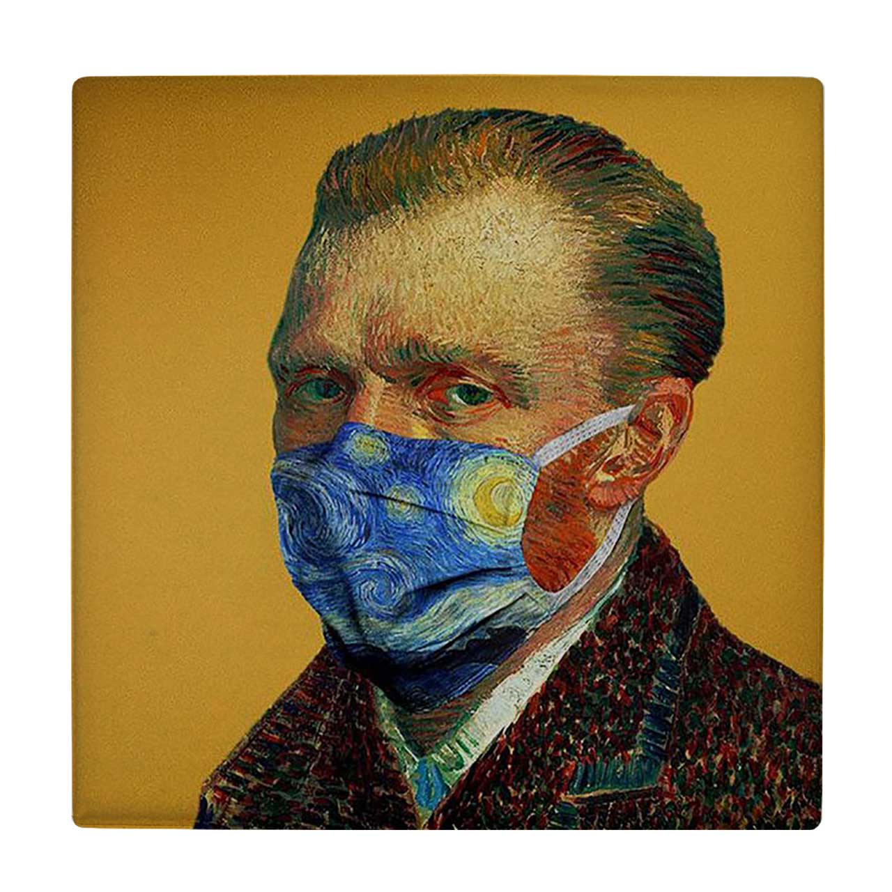  کاشی کارنیلا طرح ونسان ونگوگ با ماسک شب پر ستاره کد wkk407