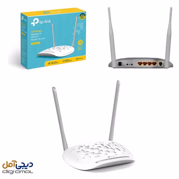مودم روتر ADSL2Plusبی سیمN300تی پی-لینک مدلTD-W8961N_V3