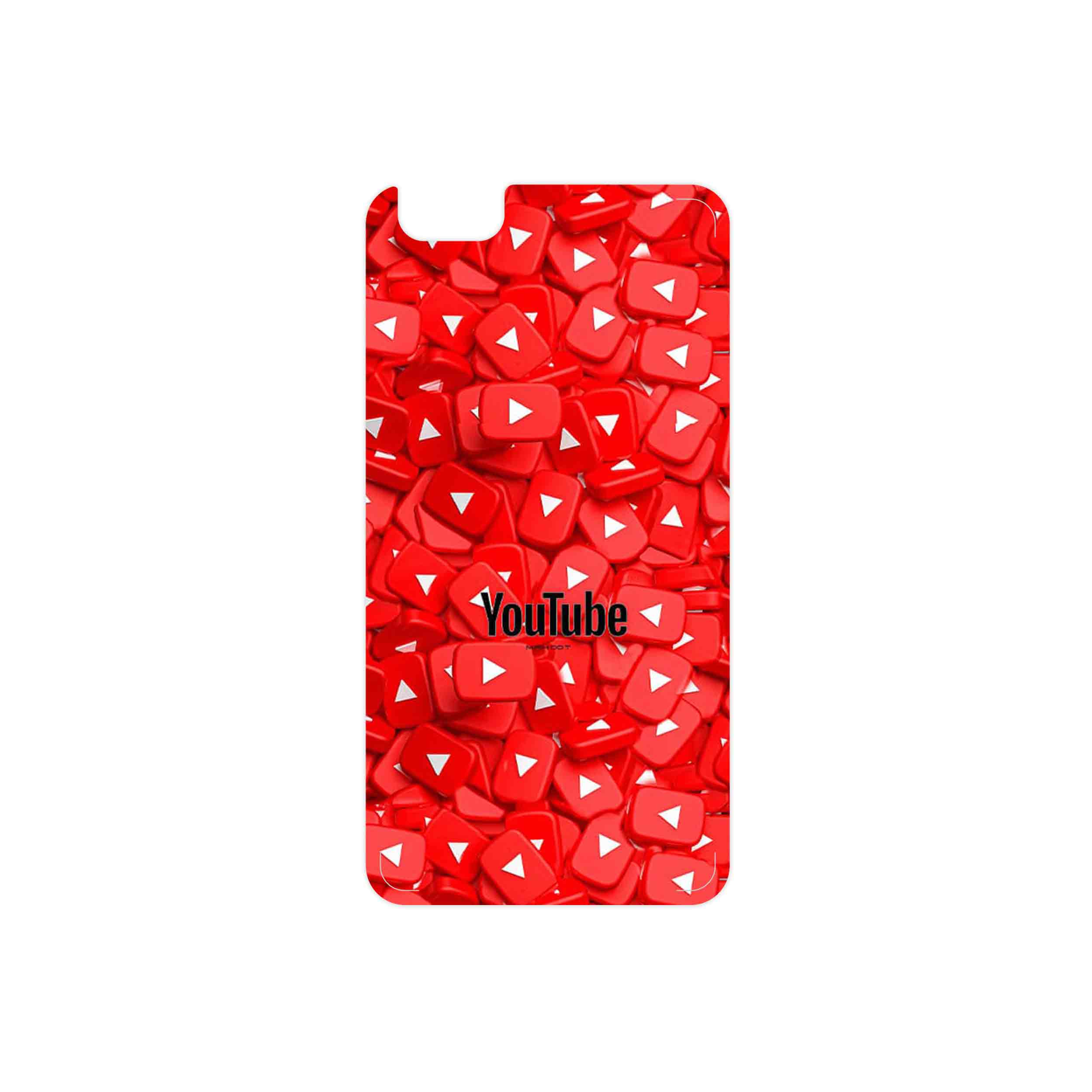 برچسب پوششی ماهوت مدل Youtube مناسب برای گوشی موبایل آنر 4X