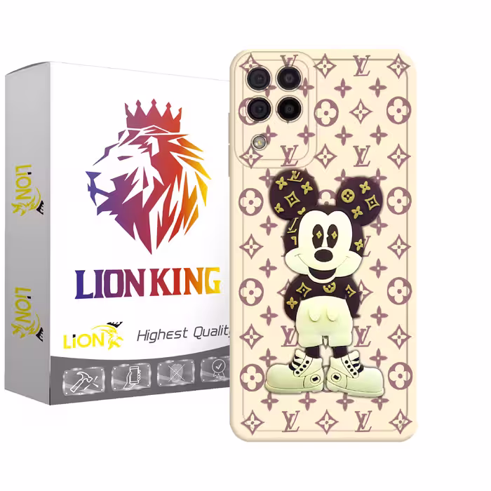 کاور لاین کینگ مدل میکی موس LV مناسب برای گوشی موبایل سامسونگ Galaxy A12