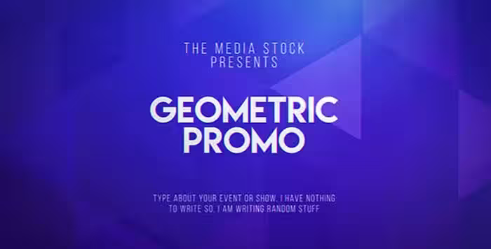 دانلود Geometric Promo – افتر افکت