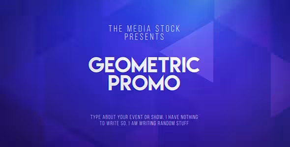 دانلود Geometric Promo – افتر افکت