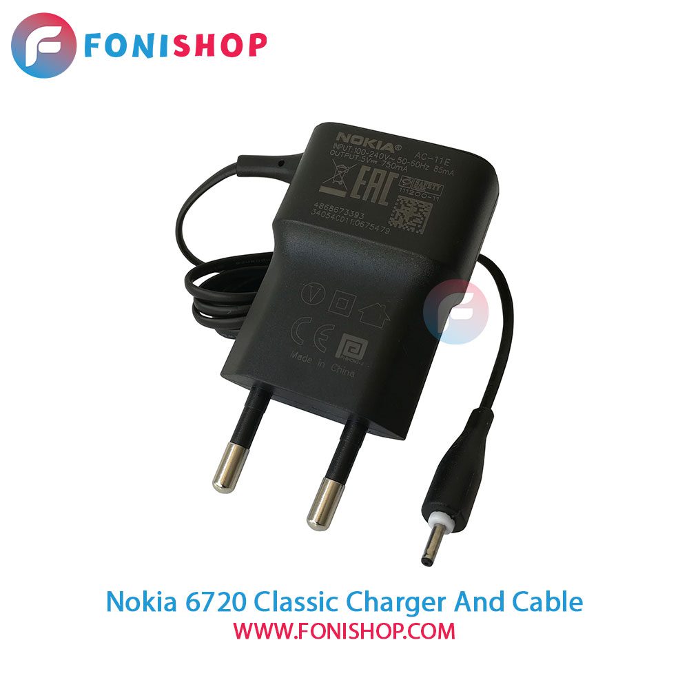 کابل و شارژر اصلی نوکیا Nokia 6720 Classic