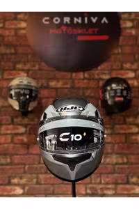 کلاه کاسکت موتورسیکلت خاکستری ایمنی C10 Inka Mc7Sf برند کره اچ جی سی HJC