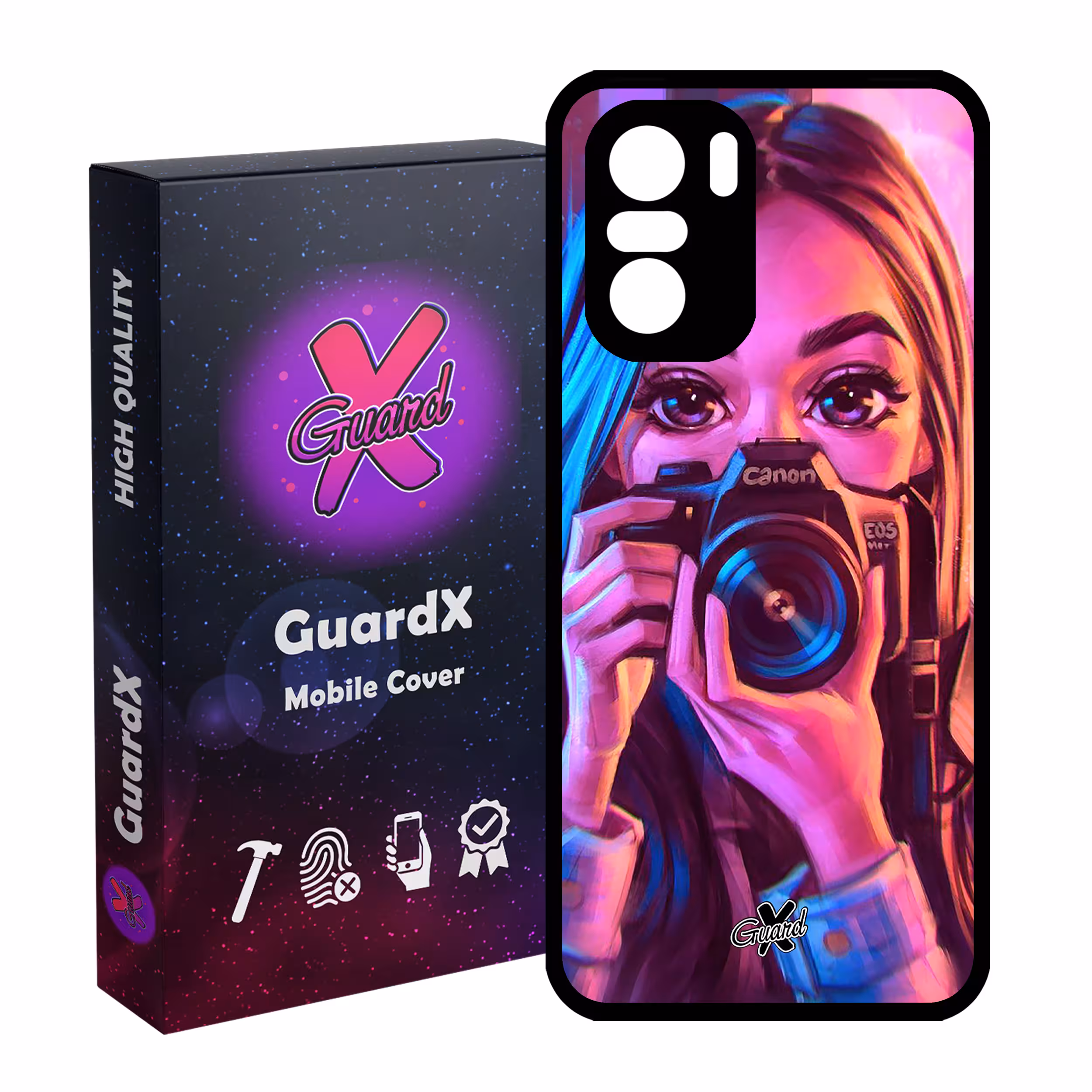 کاور گارد ایکس طرح دختر مدل Glass10288 مناسب برای گوشی موبایل شیائومی Poco F3/MI 11X/MI 11X Pro/Redmi K40/K40 Pro
