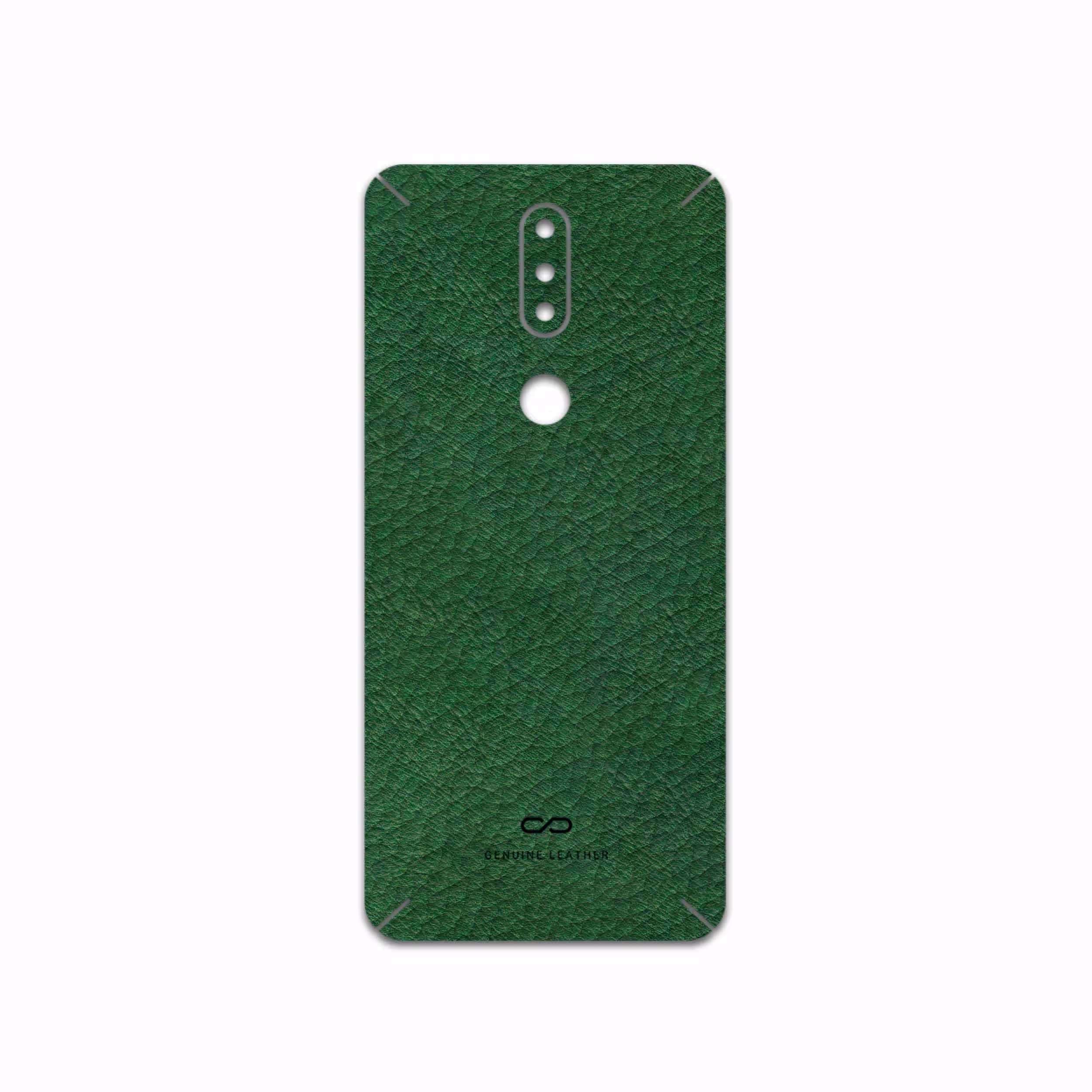برچسب پوششی ماهوت مدل Green-Leather مناسب برای گوشی موبایل نوکیا 2.4