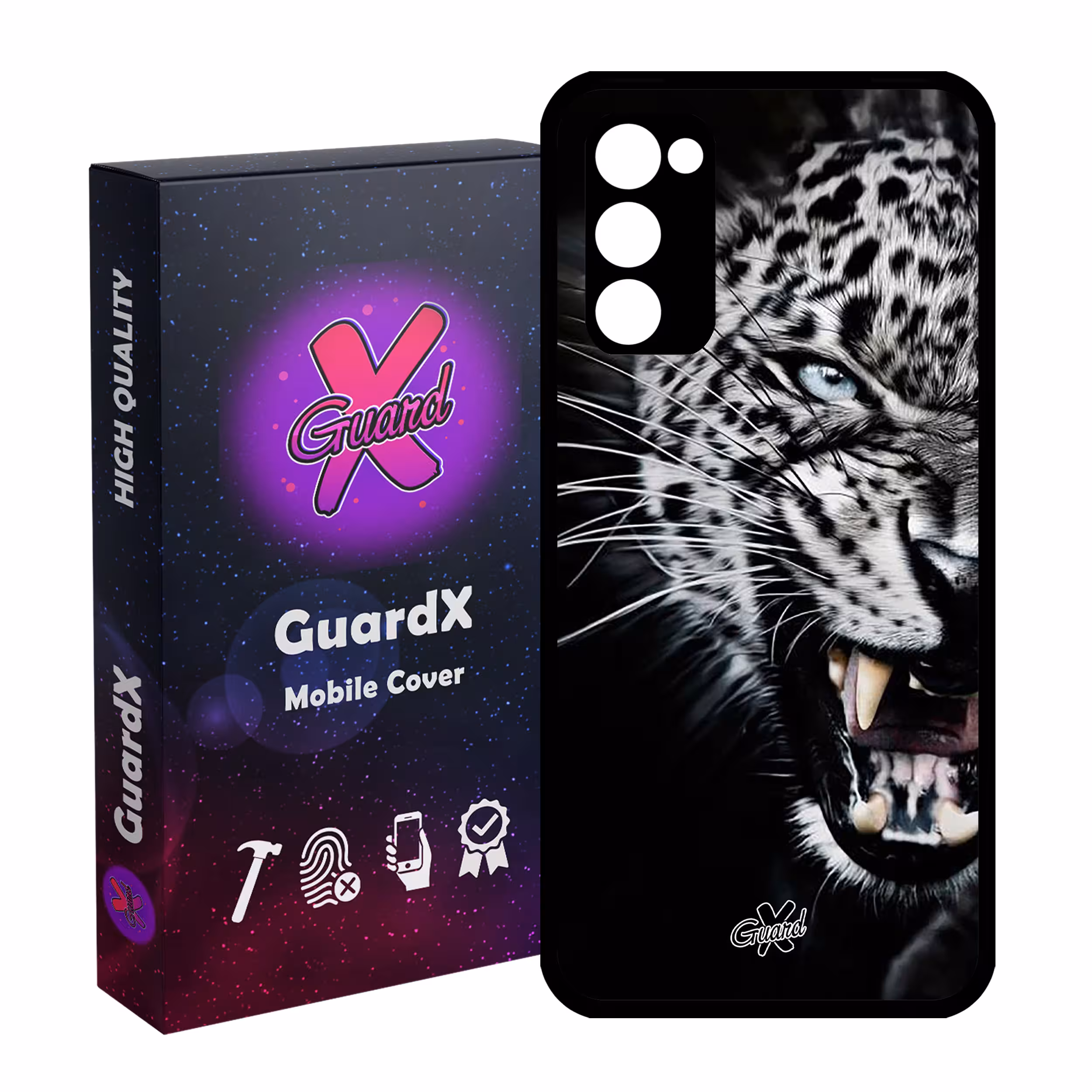 کاور گارد ایکس طرح پلنگ مدل Glass10244 مناسب برای گوشی موبایل سامسونگ Galaxy S20 FE
