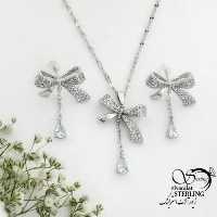 نیمست پاپیونی آویز اشکی کد 18962