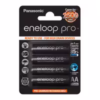 باتری قلمی 4تایی شارژی Panasonic Eneloop Pro BK-3HDE/2BE