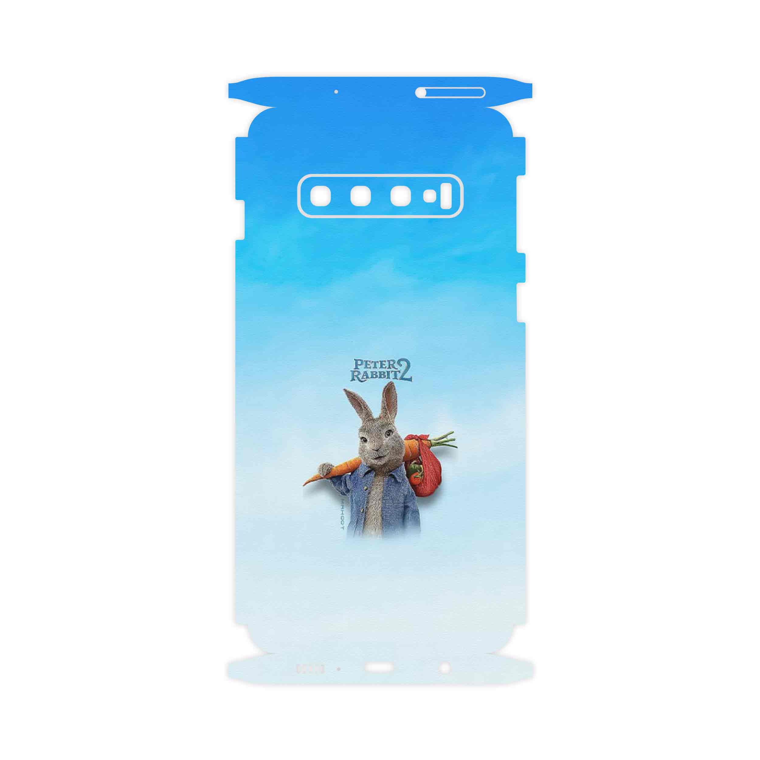 برچسب پوششی ماهوت مدل Peter Rabbit-FullSkin مناسب برای گوشی موبایل سامسونگ Galaxy S10