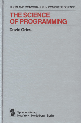 خرید و دانلود نسخه کامل کتاب The science of programming