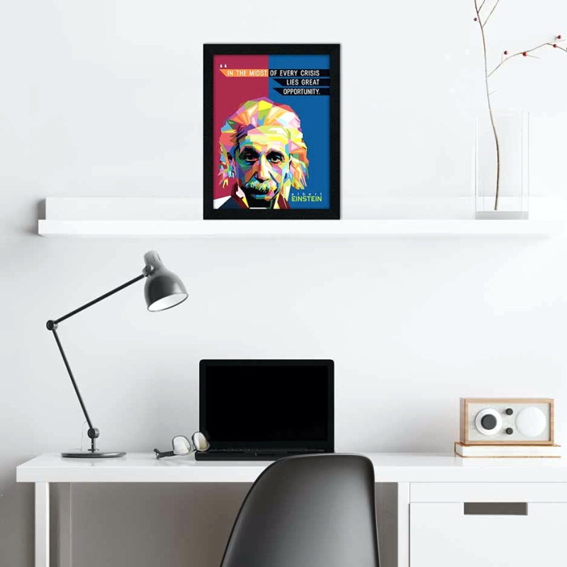 تابلو مدل دکوراتیو طرح انگیزشی فرصت بزرگ انیشتین