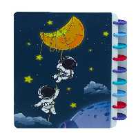 دفتر فانتزی 160برگ سویل دکمه یی  جلد سخت کد(1511)