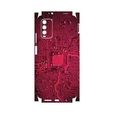 برچسب پوششی ماهوت مدل Red-Printed-Circuit-Board-FullSkin مناسب برای گوشی موبایل شیائومی Redmi Note 9 4G